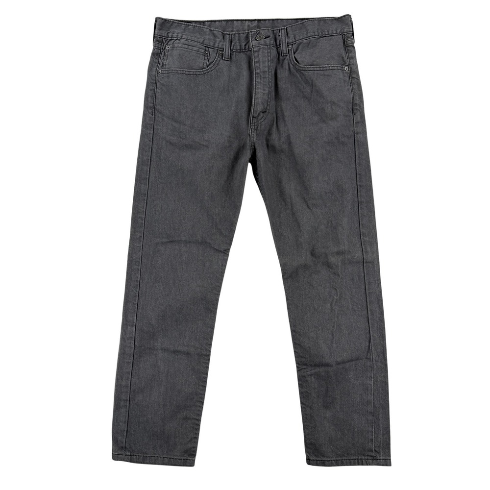 Levis 508 Regular Taper Jeans Mens 36x29 Gray Stretch Denim Pants Y2K